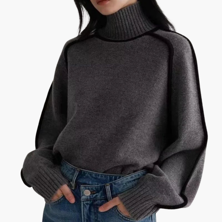 Maglione Oversize Donna con Collo Alto | Altivaro