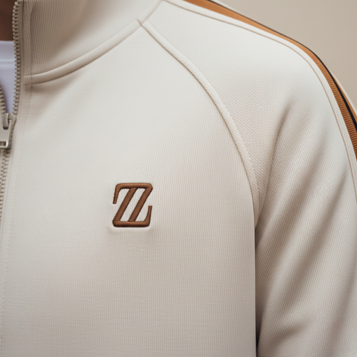 Lightweight Men's Sports Suit with Stripes and Zip | Altivaro