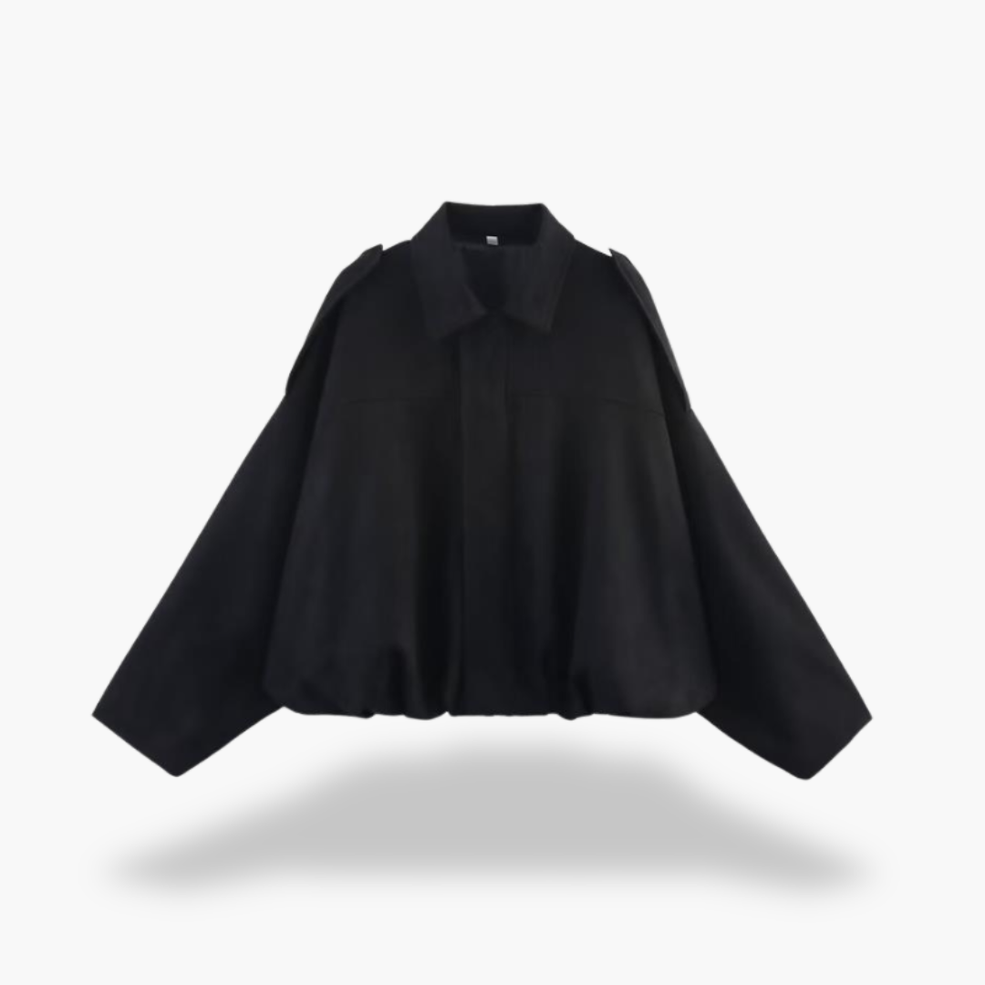 Giacca Donna Oversize Ecopelle Scamosciata Marrone | Altivaro