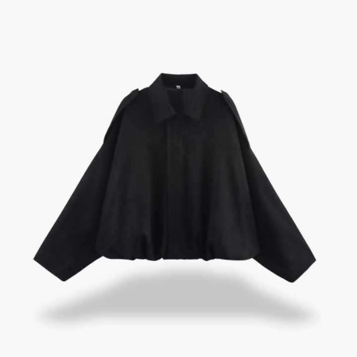 Giacca Donna Oversize Ecopelle Scamosciata Marrone | Altivaro