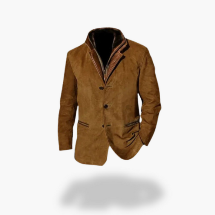 Giacca uomo con colletto rivestito | Altivaro