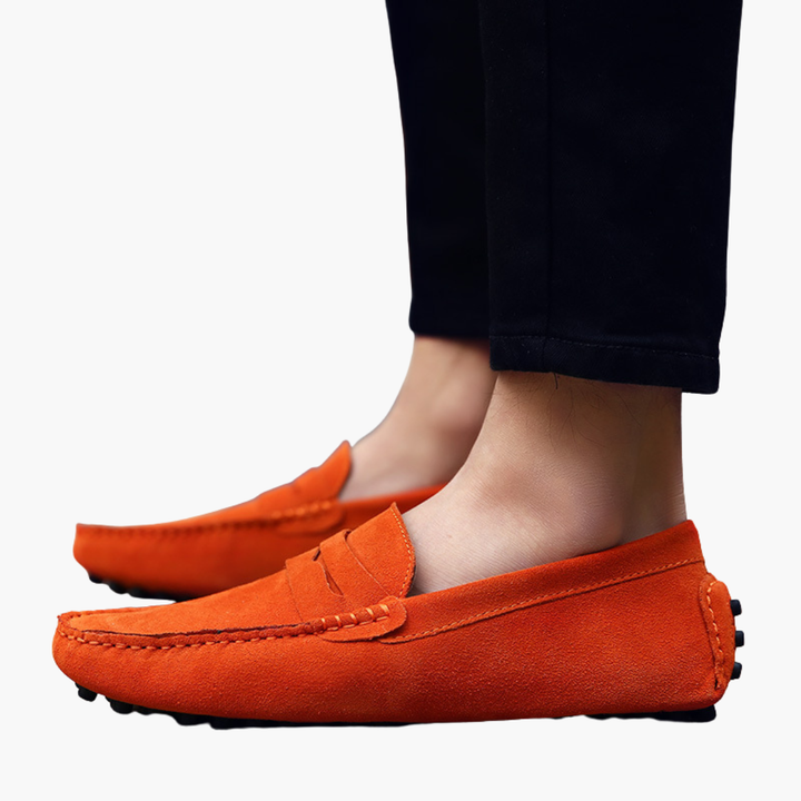 Orthopedic Suede Loafers for Men with Rubber Sole | Altivaro