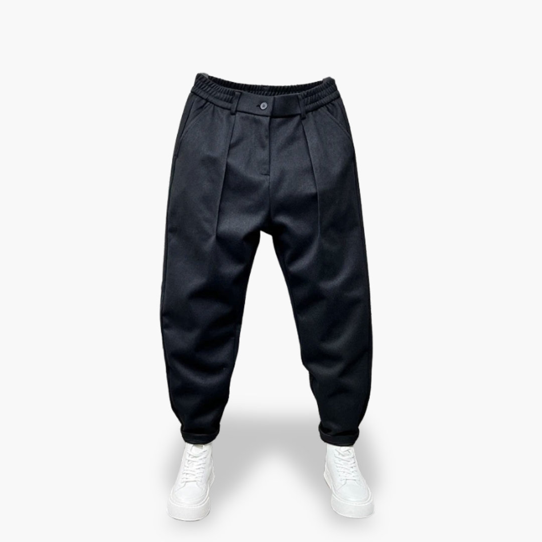 Pantaloni Slim Fit con Pieghe per Uomo | Altivaro