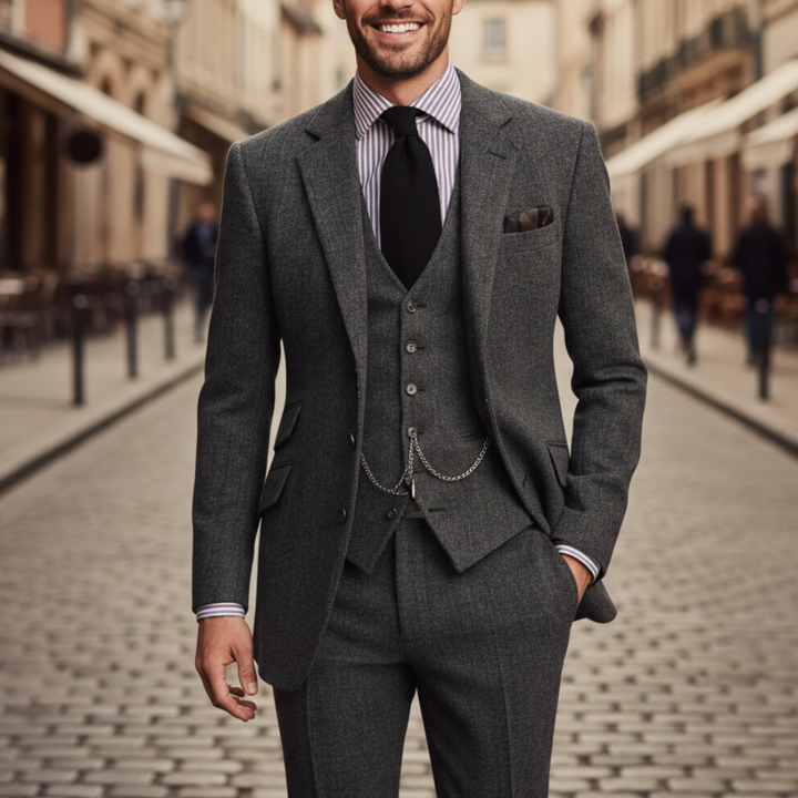 Abito Uomo Tre Pezzi in Tweed | Altivaro