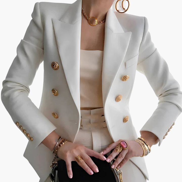 Blazer Doppiopetto Elegante da Donna in Tessuto | Altivaro