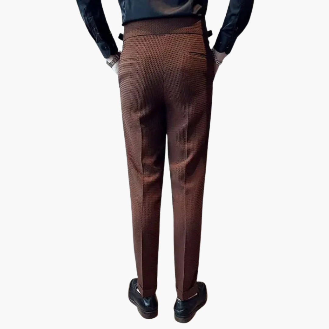Uomo Pantaloni Eleganti Slim Tessuto Leggero | Altivaro