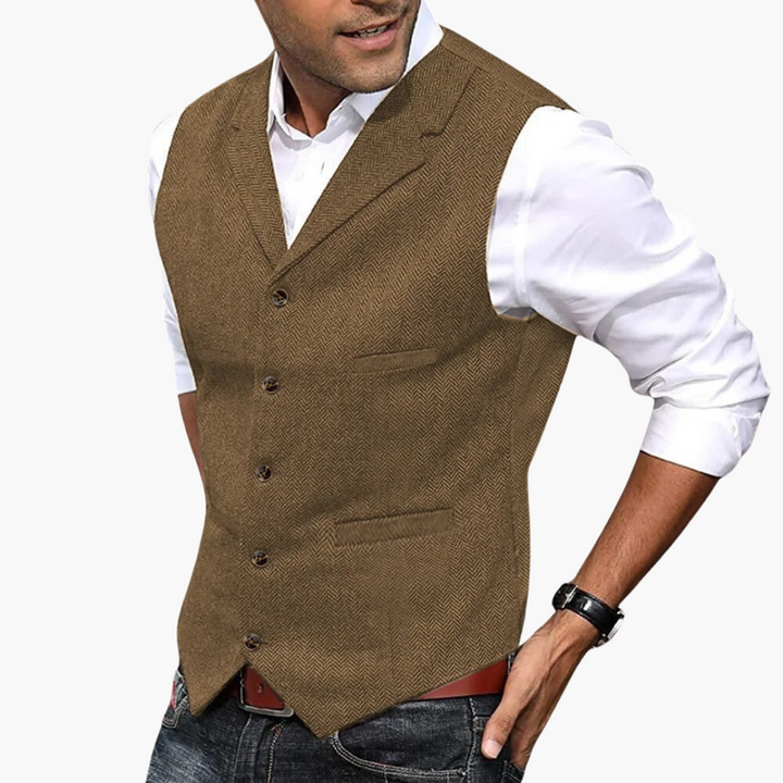 Gilet Uomo Spinato Tessuto per occasioni formali | Altivaro