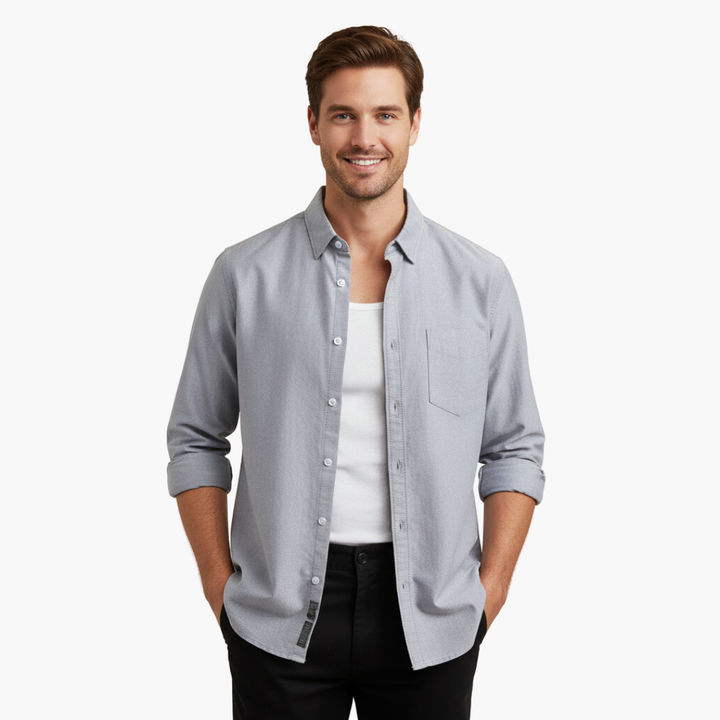 Camicia Uomo Casual Elegante a Maniche Lunghe | Altivaro
