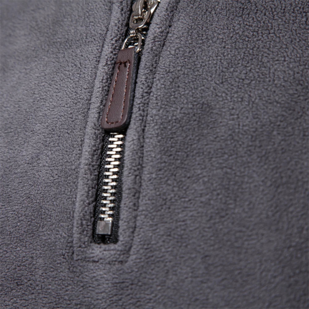 Men's Zip-Up Fleece Sweatshirt | Altivaro