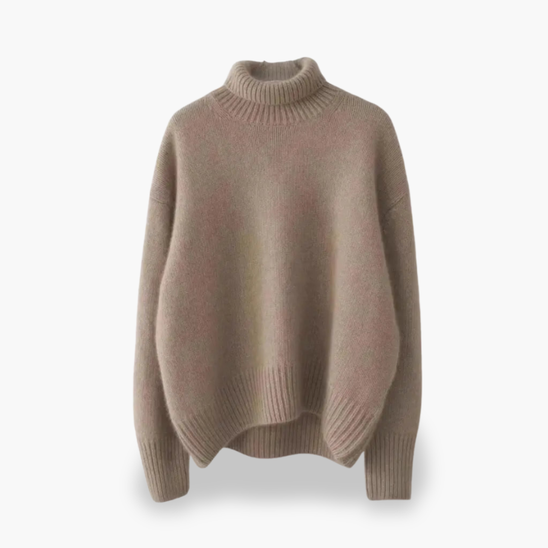 Maglione donna in cashmere con collo alto | Altivaro