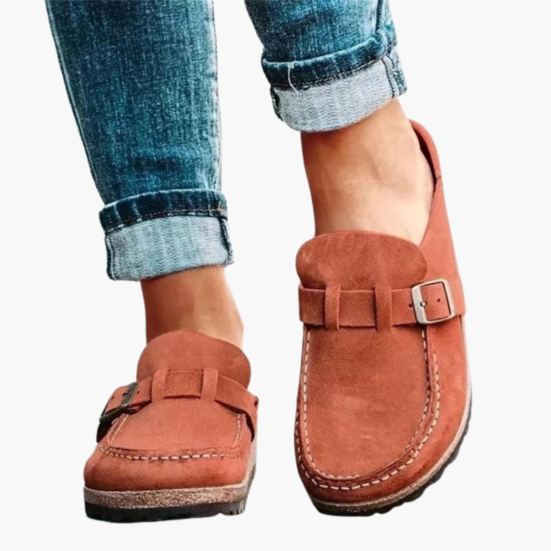 Scarpe Ortopediche da Donna in Suede con Fibbia | Altivaro