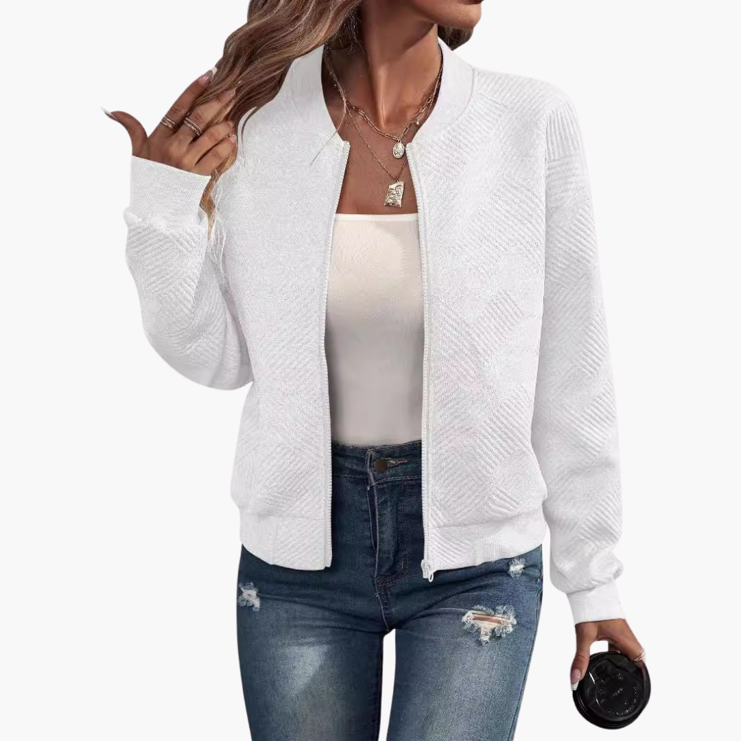 Cardigan Donna con Zip in Maglia | Altivaro