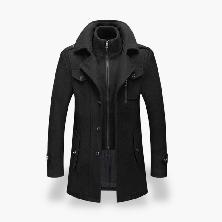 Cappotto Uomo Invernale con Collo Alto e Cerniera | Altivaro