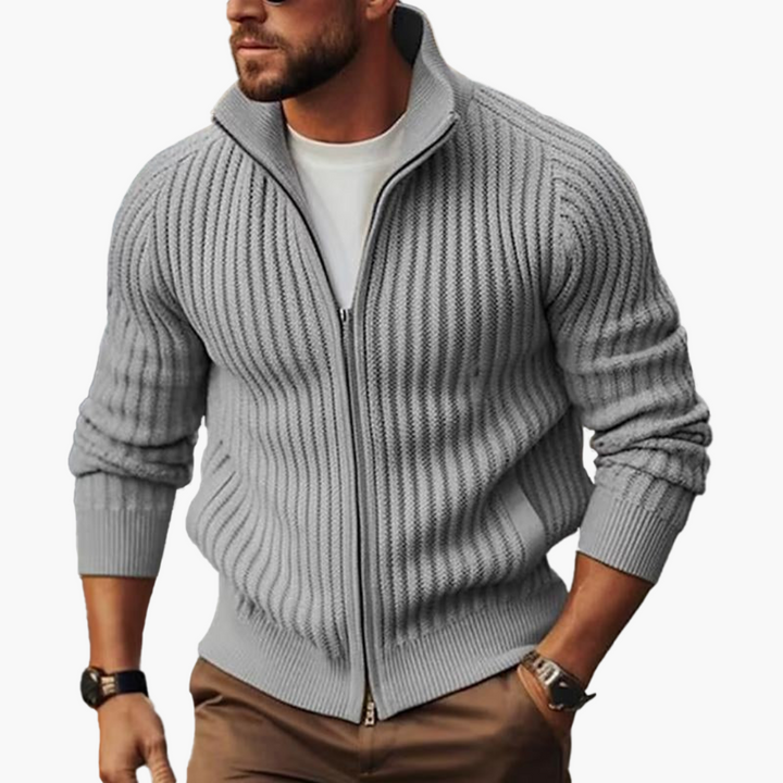Maglione Cardigan Uomo con Zip e Maniche Lunghe | Altivaro