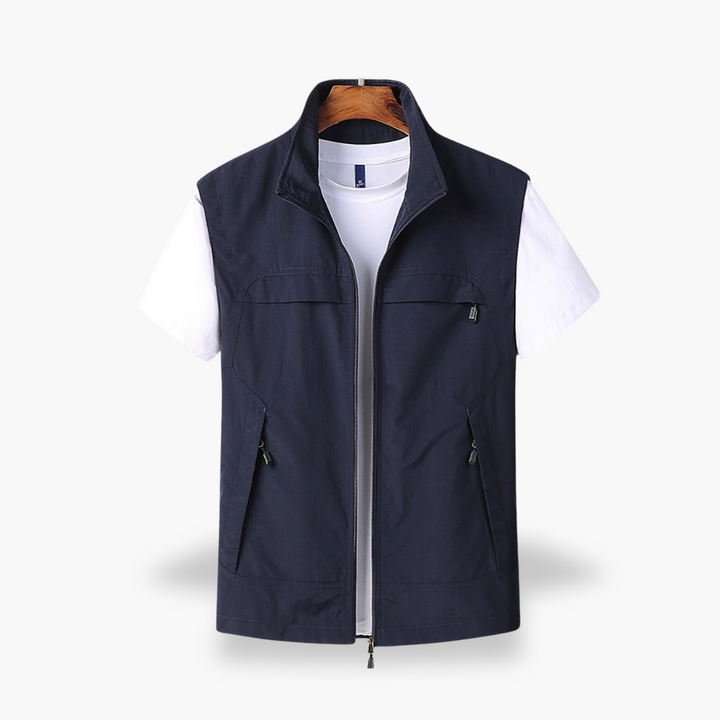 Gilet Uomo Estivo Multitasche Cotone Leggero | Altivaro