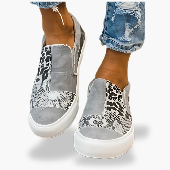 Scarpe Ortopediche Donna Slip On Tela Leopardate | Altivaro-Altivaro