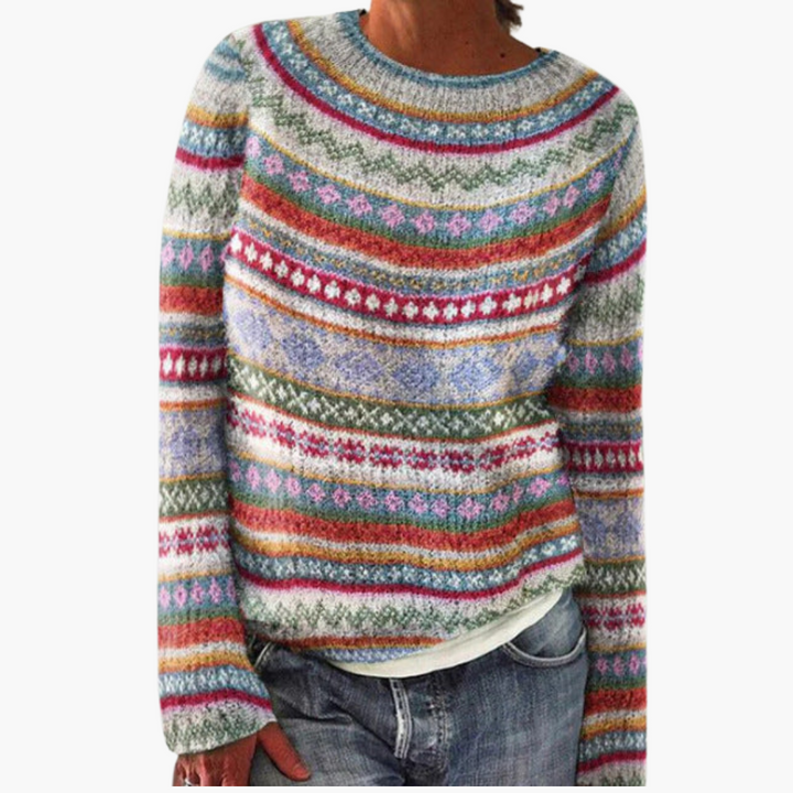 Maglione Donna Girocollo a Fantasia | Altivaro