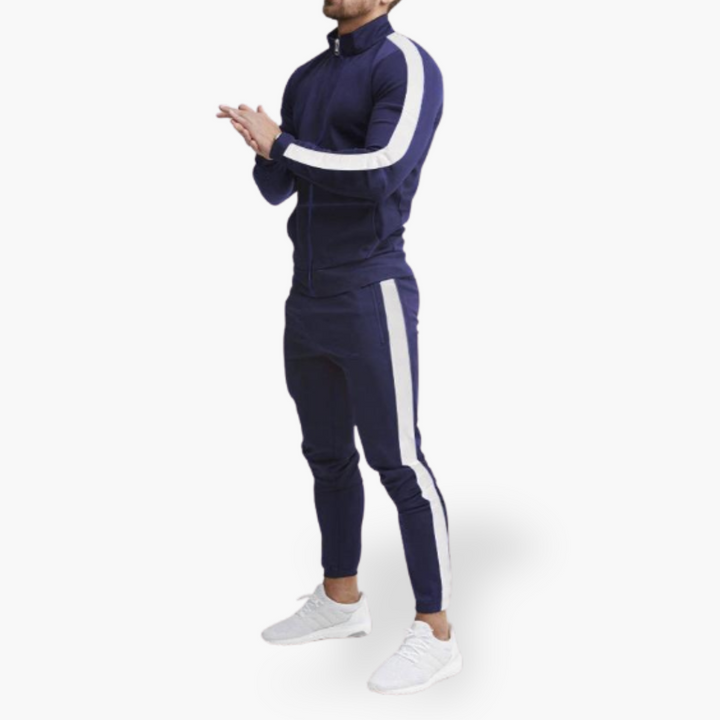 Tuta Uomo Sportiva Slim Fit con Banda Laterale | Altivaro