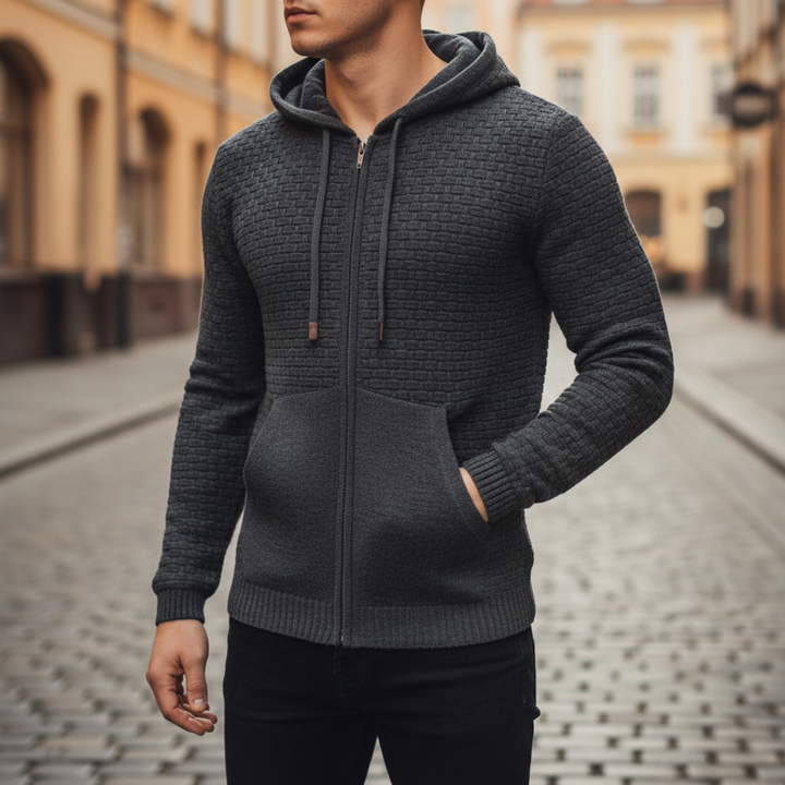 Herren Kapuzen-Sweatshirt mit Reißverschluss Polyester | Altivaro