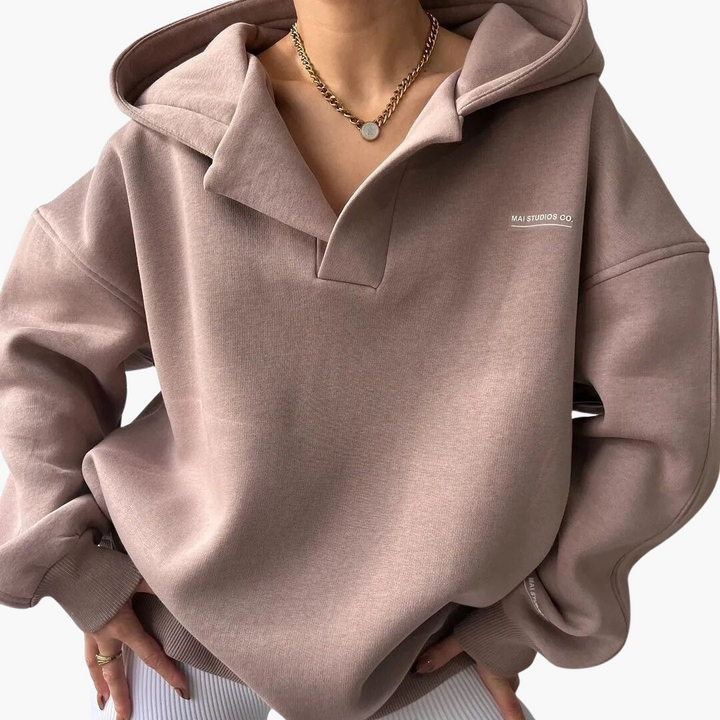 Felpa Donna con Cappuccio e Zip | Altivaro