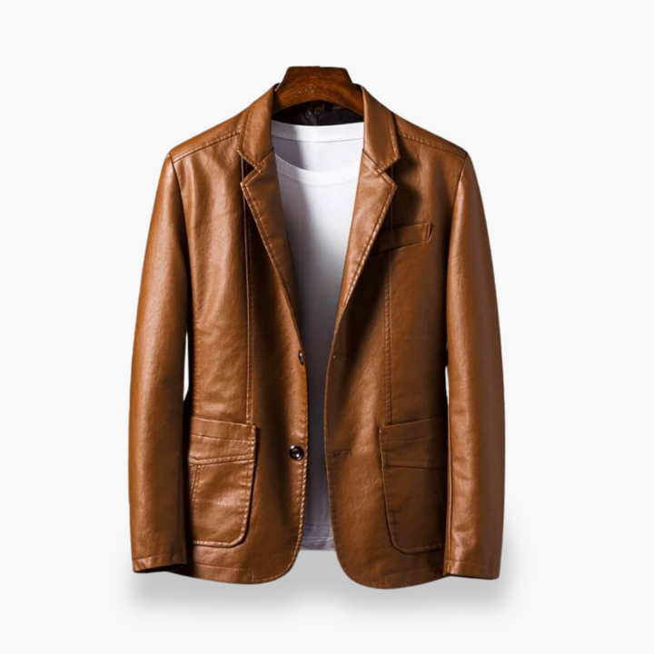 Giacca Uomo in Ecopelle Elegante con Tasche | Altivaro