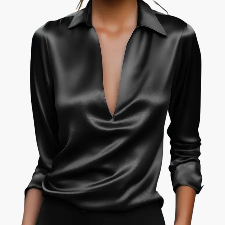 Women's Silk Shirt Long Sleeves Elegant | Altivaro