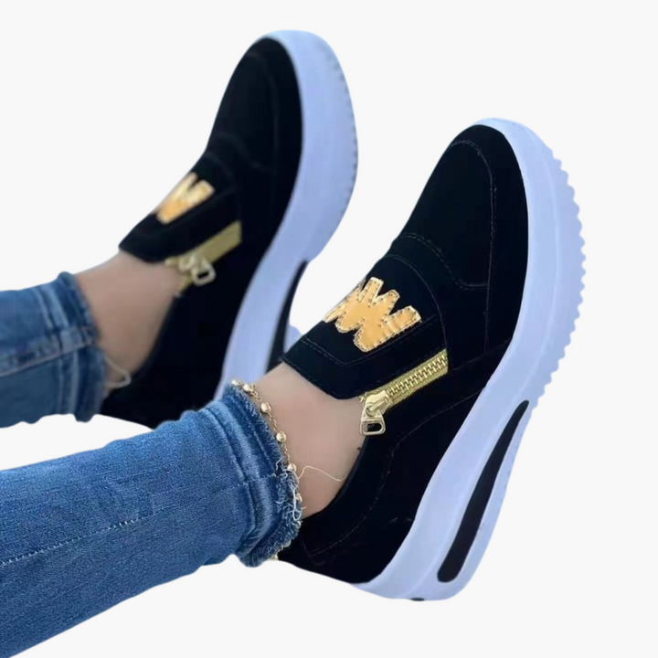 Women's Orthopedic Shoes Sneakers with Zip and Thick Sole | Altivaro