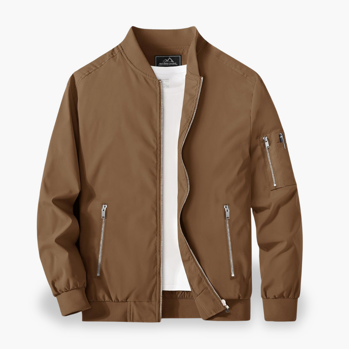Men's bomber jacket with side zipper | Altivaro