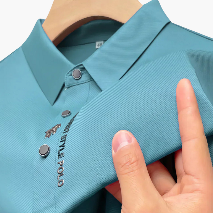 Polo Uomo Traspirante Slim Fit in Tessuto Tecnico | Altivaro
