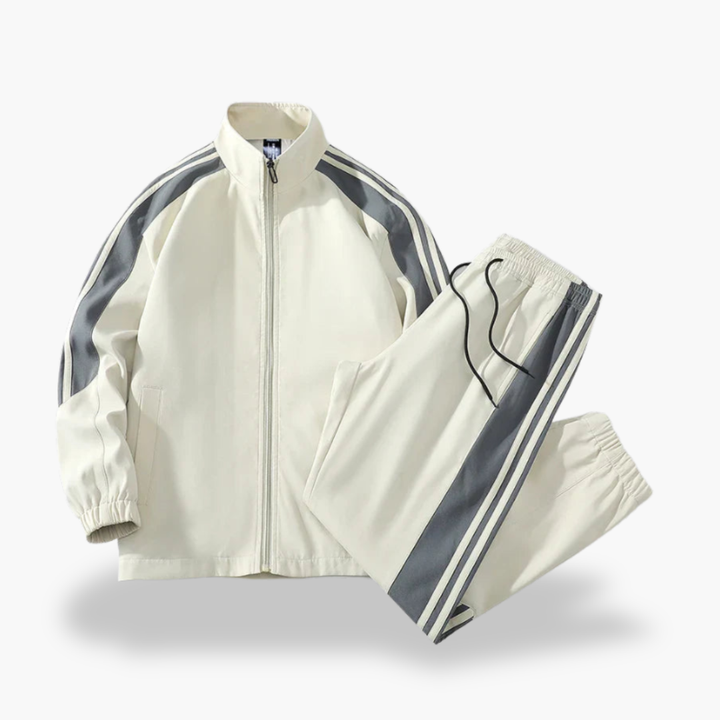 Men's and women's polyester jumpsuit with stripes | Altivaro