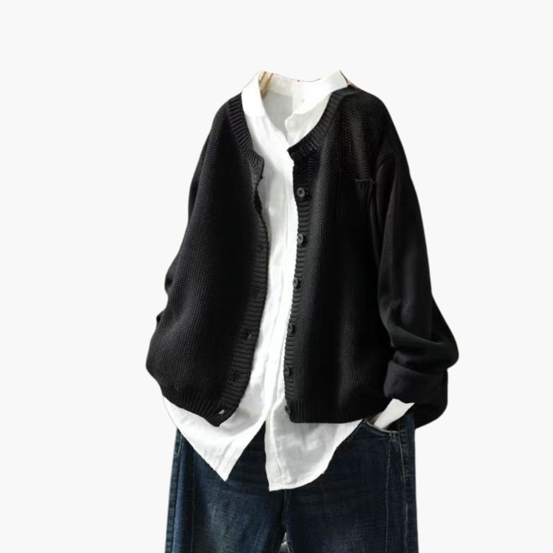 Women's Knit Cardigan with Buttons | Altivaro