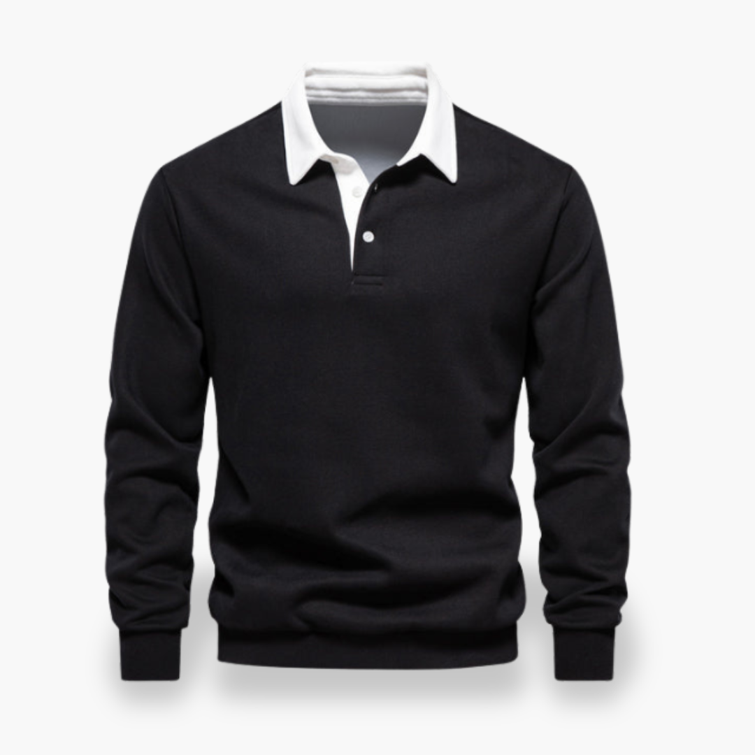 Felpa Polo Uomo  Maglione Casual in Cotone | Altivaro