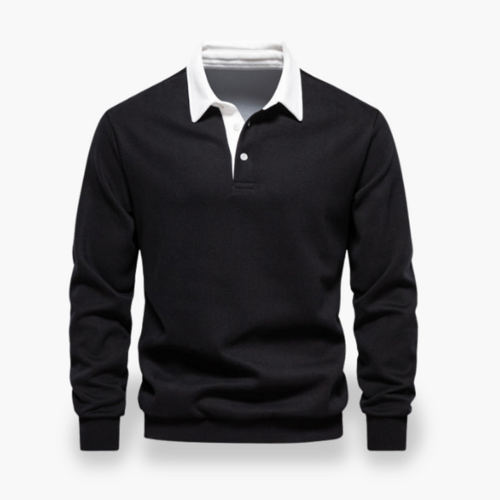Felpa Polo Uomo  Maglione Casual in Cotone | Altivaro