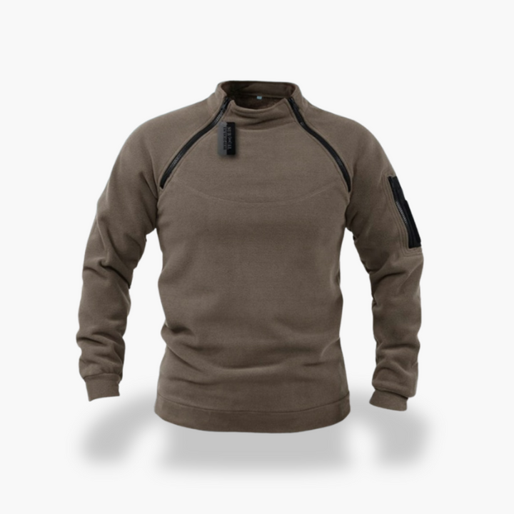 Felpa Uomo in Pile Giacca Termica con Zip e Tasche | Altivaro
