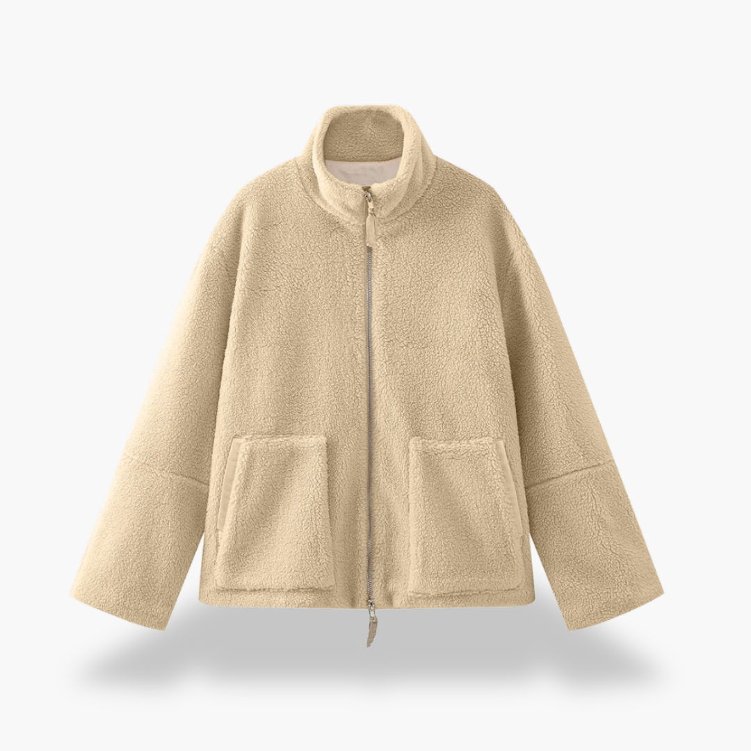 Giacca in Pile Teddy con Zip Donna | Altivaro