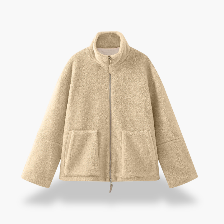 Giacca in Pile Teddy con Zip Donna | Altivaro