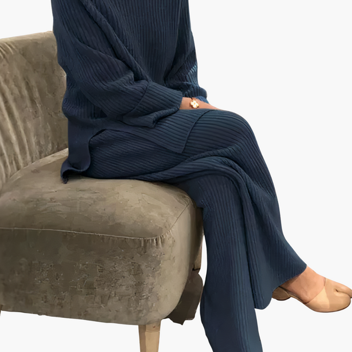 Abito Maglione Donna Lungo Maglia Coste | Altivaro