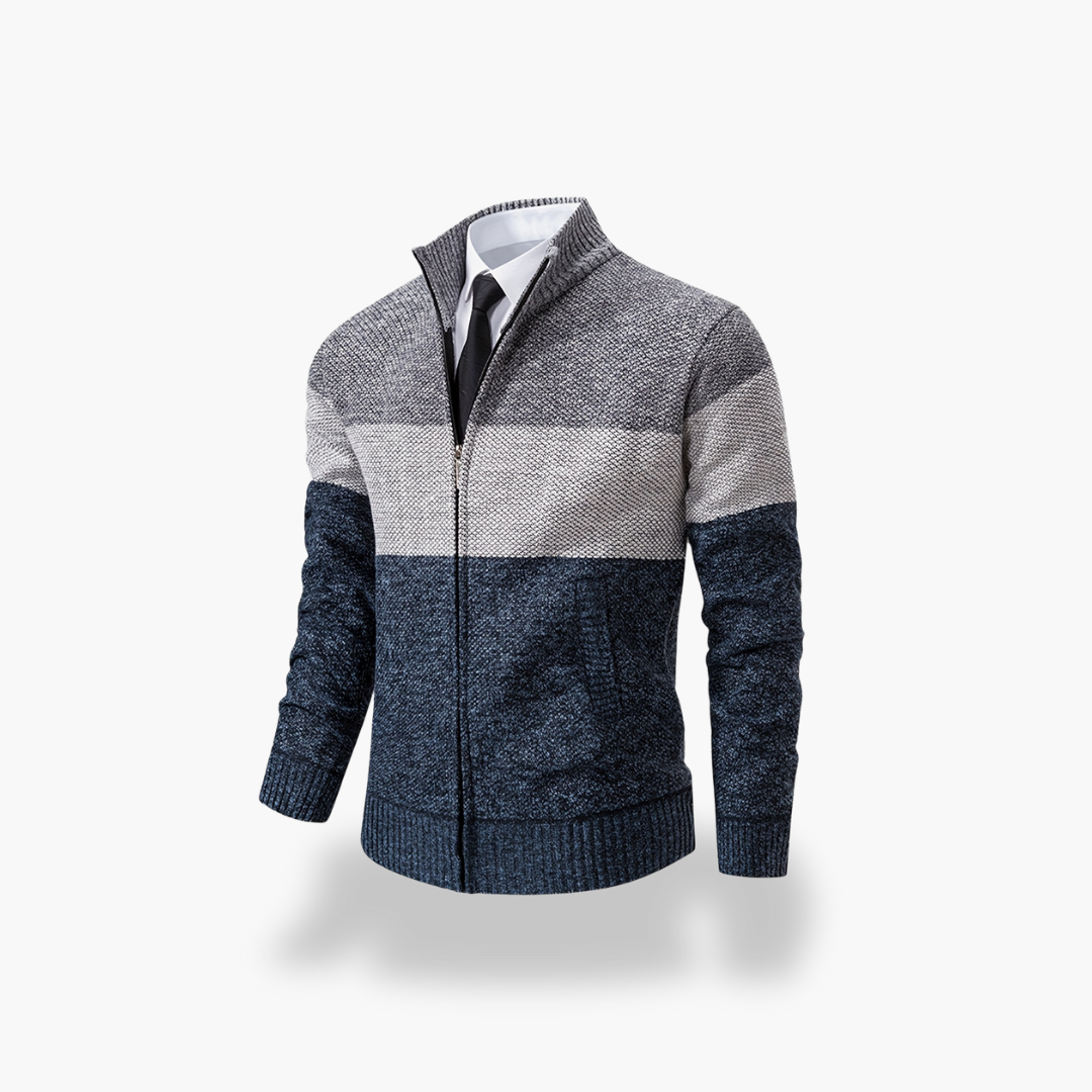Cardigan in Maglia con Zip da Uomo  | Altivaro