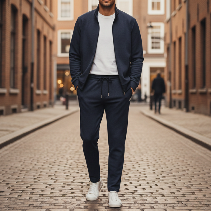 Sportlicher Jogger-Overall für Herren mit Reißverschluss | Altivaro