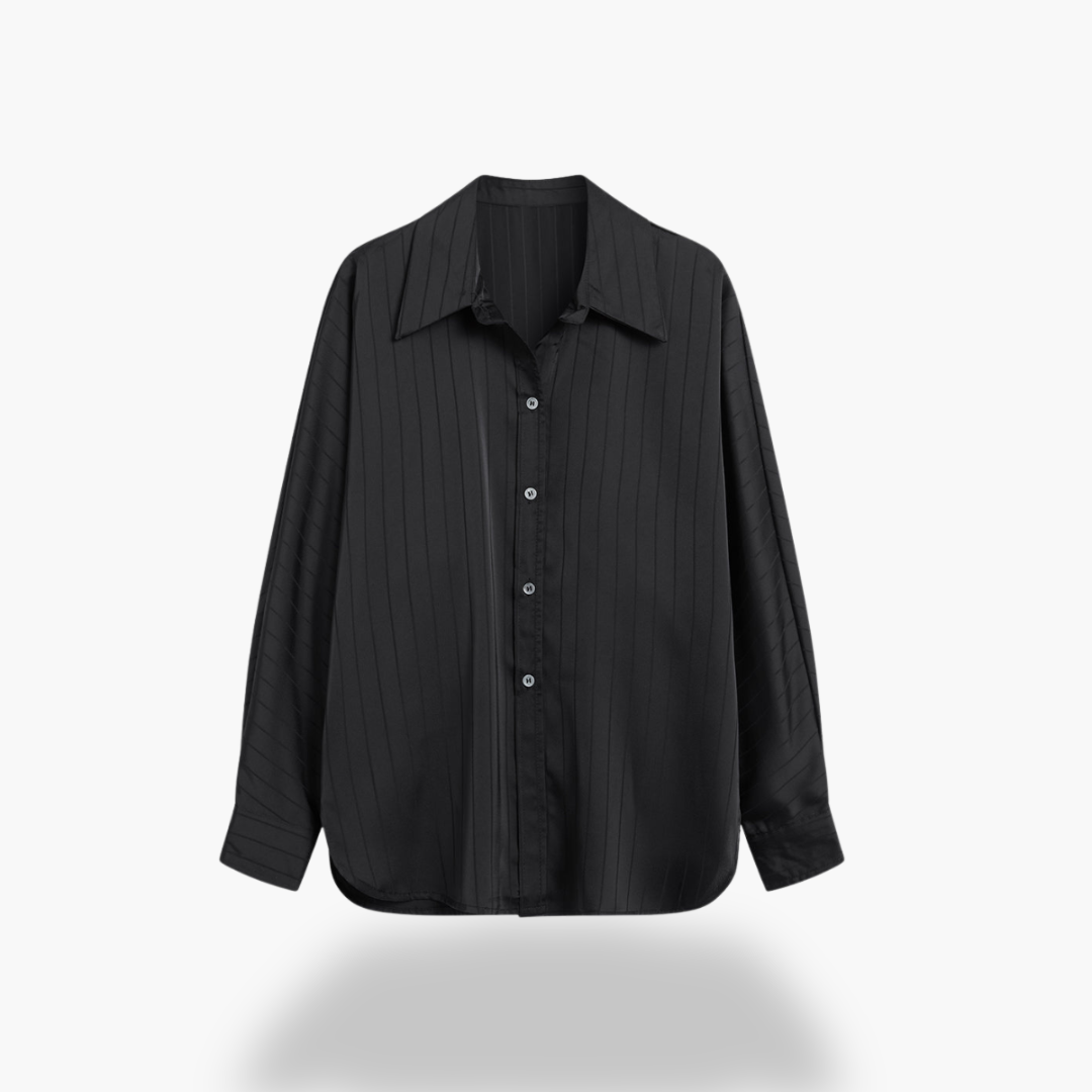 Women's Shirt with Vertical Stripes and Buttons | Altivaro
