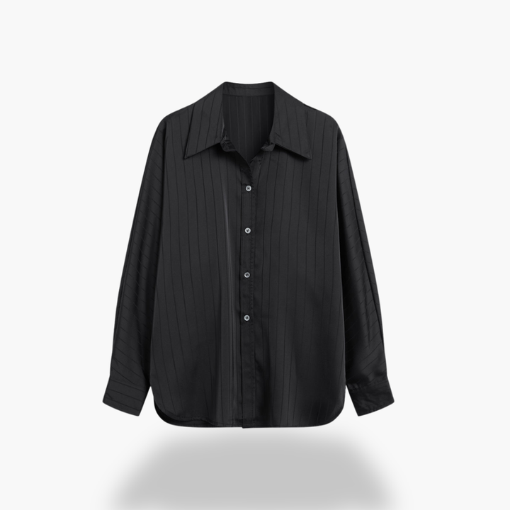 Women's Shirt with Vertical Stripes and Buttons | Altivaro