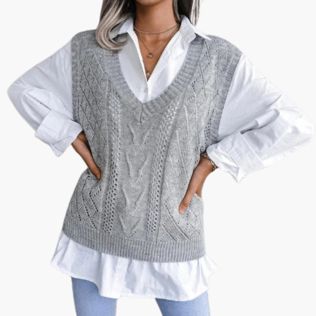 Maglione Senza Maniche in Maglia Donna | Altivaro