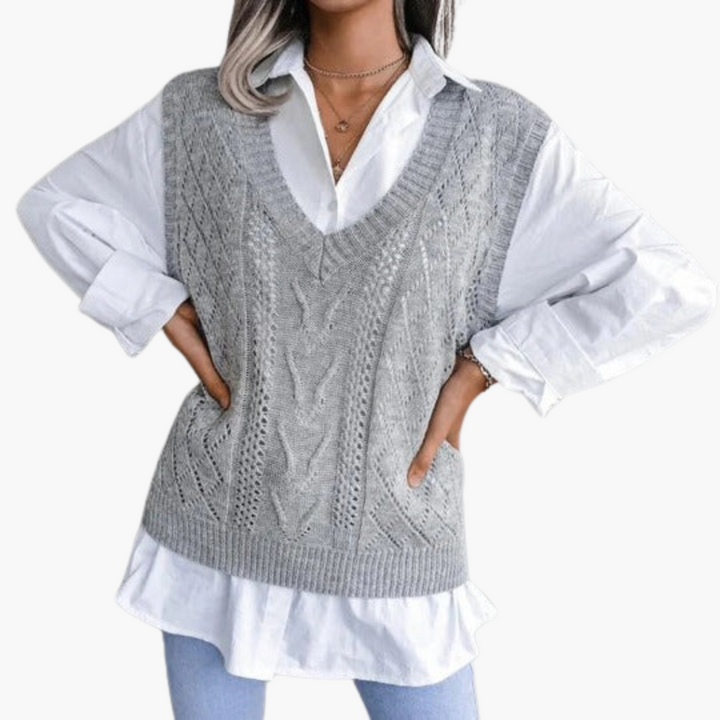 Maglione Senza Maniche in Maglia Donna | Altivaro