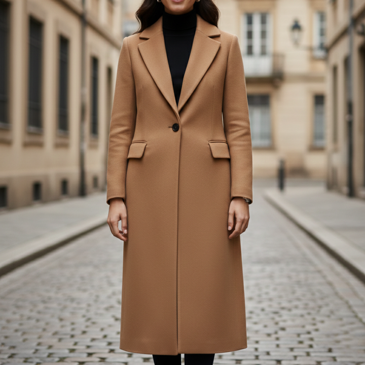 Langer Damenmantel Winter aus Wolle | Altivaro