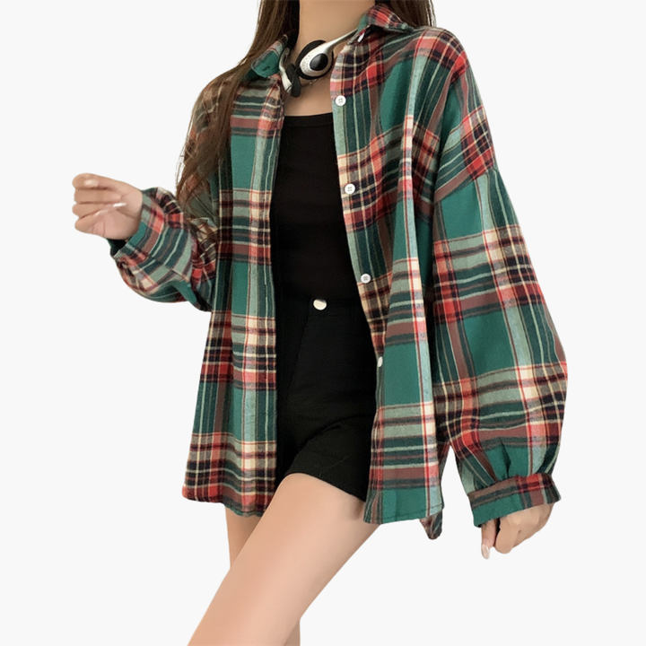 Camicia Oversize a Quadri  per Donna | Altivaro