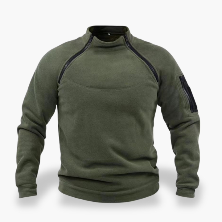 Felpa termica da uomo con zip laterale | Altivaro