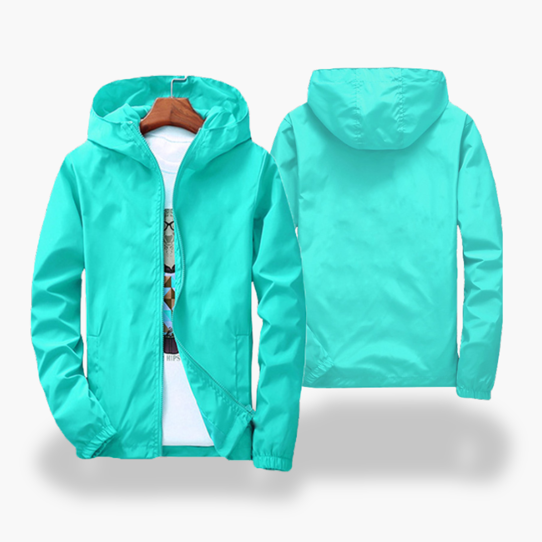 Men's Lightweight Waterproof Windbreaker Jacket with Hood | Altivaro
