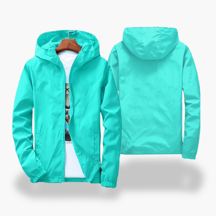 Men's Lightweight Waterproof Windbreaker Jacket with Hood | Altivaro