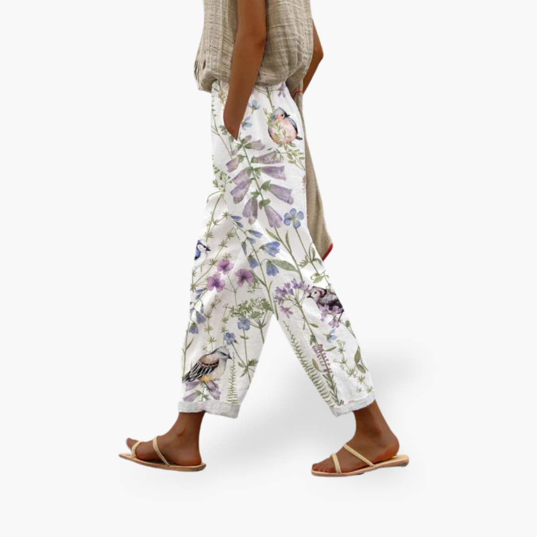 Pantaloni Capri Donna Fiori | Altivaro-Altivaro