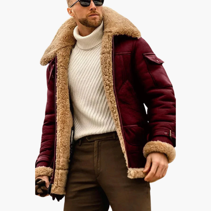 Giacca Uomo Pelle Fodera Shearling Invernale | Altivaro